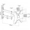 Support mural de base Inline®, pour le téléviseur à écran plat 58-107 cm (23-42 "), jusqu'à 40 cm de distance murale, max. 25 kg