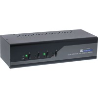 Interrupteur de bureau KVM Inline®, 4 ports, double moniteur, DP 1.2 + HDMI 2.0, 4K, USB 3.0, Audio