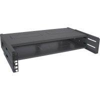 Rack pliable Inline® 19 ", 2U, 24 à 40 cm de profondeur, avec couverture, noir