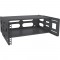 Rack pliable Inline® 19 ", 4U, 24 à 40 cm de profondeur, avec couverture, noir