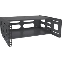 Rack pliable Inline® 19 ", 4U, 24 à 40 cm de profondeur, avec couverture, noir