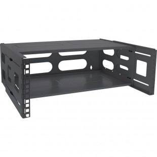 Rack pliable Inline® 19 ", 4U, 24 à 40 cm de profondeur, avec couverture, noir