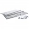 Rack pliable Inline® 19 ", 4U, 24 à 40 cm de profondeur, avec couverture, gris
