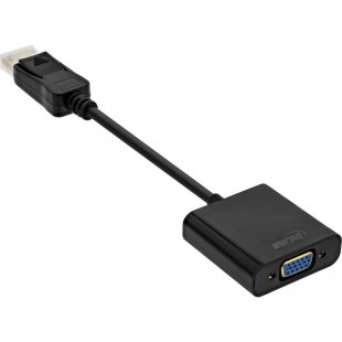 Câble adaptateur DisplayPort Inline® Basic, afficheport mâle à vga femelle noire 0,15 m