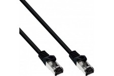 Câbles de patch Inline® S / FTP PIMF CAT.8.1 Halogène gratuit 2000 MHz noir 1,5 m