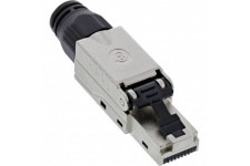 Inline® RJ45 Plug Cat.8.1 2000 MHz, installable sur le terrain, blindé, avec bouchon à vis