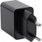 Adaptateur d'alimentation USB Inline® Single, 100-240V à 5V / 2,5A, noir