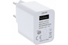 Adaptateur d'alimentation USB Inline® Single, 100-240V à 5V / 2,5A, blanc