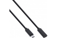 Câble USB 3,2 USB Inline®, mâle / femelle de type C, noir, 1M