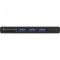 Inline® MultiHub, Surface Pro 4/5/6, 3-Port USB 3.2 Type-A Femme, HDMI 4K, Cardreader, Black