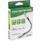 Câble adaptateur audio INLINE® Lightning, pour iPad, iPhone, iPod, argent / noir, 0,1 m de certification MFI