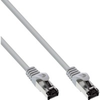Câbles de patch Inline® S / FTP PIMF CAT.8.1 Halogène gratuit 2000 MHz Gray 2M