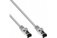 Câbles de patch Inline® S / FTP PIMF CAT.8.1 Halogène gratuit 2000 MHz Gray 2M