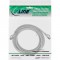 Câbles de patch Inline® S / FTP PIMF CAT.8.1 Halogène gratuit 2000 MHz Gris 15M