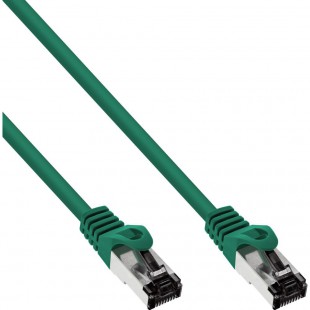 Câbles du patch Inline® S / FTP PIMF Cat.8.1 Halogène gratuit 2000 MHz vert 2M