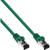Câbles de patch Inline® S / FTP PIMF CAT.8.1 Halogène gratuit 2000 MHz vert 7,5m