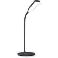 Lampe à table LED Inline® Smarthome avec chargeur Qi et Plug USB A F, noir