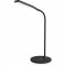 Lampe à table LED Inline® Smarthome avec chargeur Qi et Plug USB A F, noir