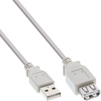 Câble d'extension USB 2.0 INLINE® Un mâle à femelle gris 2m