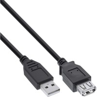 Câble d'extension USB 2.0 Inline® Type d'un mâle à femelle Black 2M