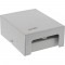 Boîte de point de consolidation de bureau Inline® 4x Keystone RJ45, métal, gris clair Ral7035