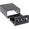 Boîte de points de consolidation de bureau Inline® 4x Keystone RJ45, métal, noir Ral9005