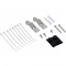 Boîte de points de consolidation de bureau Inline® 8x Keystone RJ45, métal, noir Ral9005