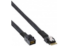 INLINE® SLIM SAS KABEL, SFF-8654 ZU MINI SAS HD SFF-8643, 24 Go / s, 1M