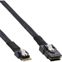 INLINE® SLIM SAS KABEL, SFF-8654 ZU MINI SAS SFF-8087, 12 Go / s, 0,5 m