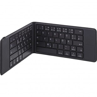 Clavier Bluetooth pliable Inline® "BT-Pocket", gris, pour jusqu'à 3 appareils Bluetooth