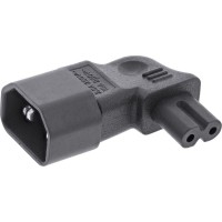 Adaptateur d'alimentation Inline® IEC 60320 C14 / C7, câble de périphérique froid à 3 broches à la ligne droite / à 3 broches à 