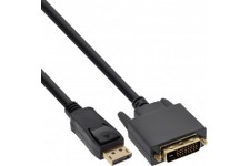 25 PCS Bulk-Pack Inline® DisplayPort to DVI Converter Cable, noir, 2M