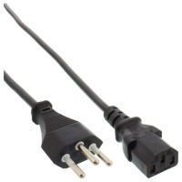 40pcs. Câble d'alimentation Bulk-Pack Inline®, Plug Plug Switzerland vers C13 Plug, 1,8 m