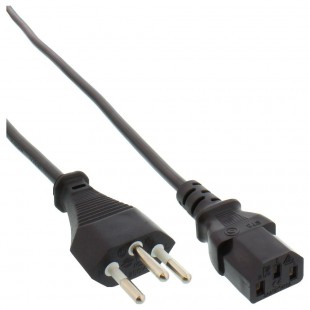40pcs. Câble d'alimentation Bulk-Pack Inline®, Plug Plug Switzerland vers C13 Plug, 1,8 m