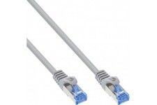 Câble de patch Inline®, cat.6a, s / ftp, TPE flexible, gris, 2m