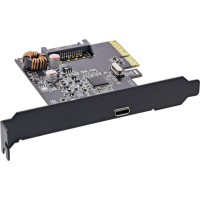Carte d'interface Inline®, USB 3.2 Gen.2x2, 1x USB Type-C, incl. support de sous-profil à profil, PCIe X4