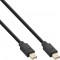 Inline® Mini DisplayPort 1.4 Cable M / M, noir / or, 1M