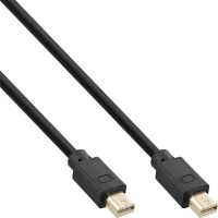 Inline® Mini DisplayPort 1.4 Cable M / M, noir / or, 1M