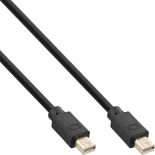 Inline® Mini DisplayPort 1.4 Cable M / M, noir / or, 1M
