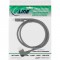 Câble INLINE® DisplayPort 1.4, 8K4K, gauche angulaire, noir / or, 2M