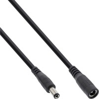 Câble d'extension CC Inline®, bouchon DC Male / femelle 5.5x2.1 mm, 1M