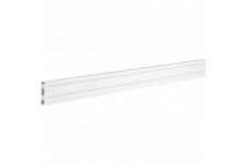 Panneau en aluminium en aluminium Inline® pour le montage mural, blanc, 1,2 m