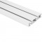 Panneau en aluminium en aluminium Inline® pour le montage mural, blanc, 1,2 m