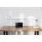Panneau en aluminium en aluminium Inline® pour le montage mural, blanc, 1,2 m