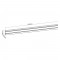 Panneau en aluminium en aluminium Inline® pour le montage mural, blanc, 1,2 m