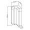 Support de montage Inline® Slatwall pour panneau de support mural, blanc, 2pcs. paire