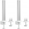 Colonnes de montage Inline® Slatwall en aluminium, pour le panneau de montage de la table, ensemble de 2