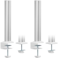 Colonnes de montage Inline® Slatwall en aluminium, pour le panneau de montage de la table, ensemble de 2
