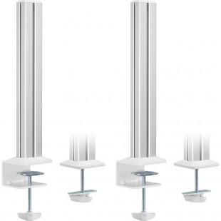 Colonnes de montage Inline® Slatwall en aluminium, pour le panneau de montage de la table, ensemble de 2