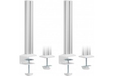 Colonnes de montage Inline® Slatwall en aluminium, pour le panneau de montage de la table, ensemble de 2
